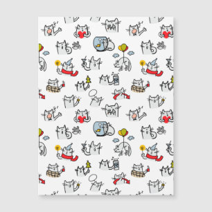 Chats amusants, lait et magie.