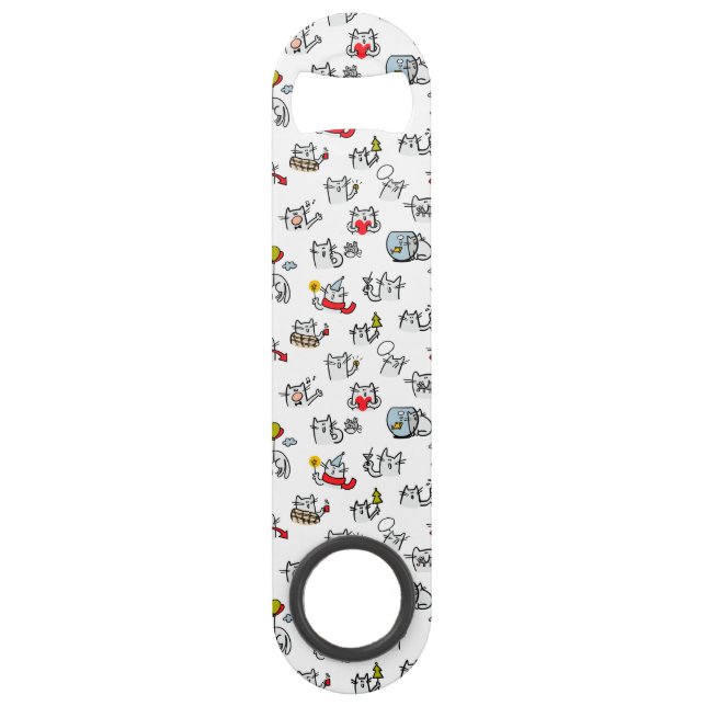 Chats amusants, lait et magie. (Devant)