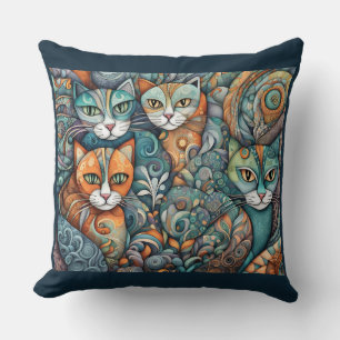 chats apaisants 2 coussin
