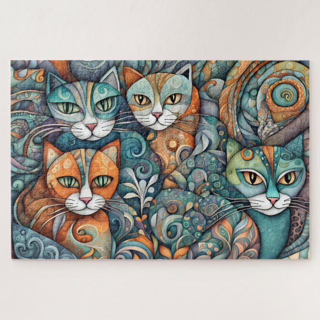 chats apaisants 2 puzzle (Horizontal)
