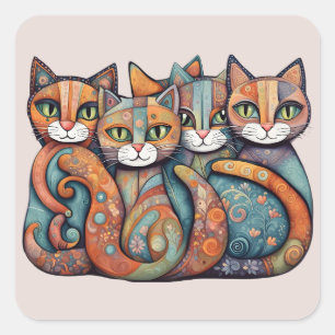 chats apaisants 3 autocollants