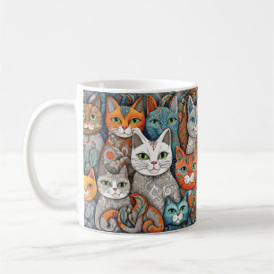 chats apaisants tasse de café
