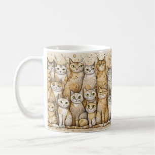 chats apaisants tasse de café