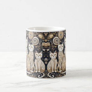 chats apaisants tasse de café