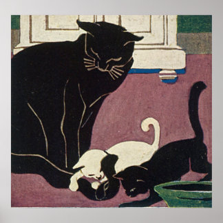 Chats Art Déco