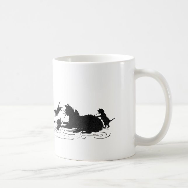 Chats avec la tasse de chatons (Droite)