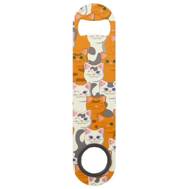 Chats blancs et gingembre motif yeux verts yeux bl (Devant)