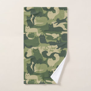 Chats Camouflage Vert Motif Cool Kitty Chats Camo