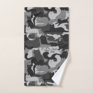 Chats Camouflés Gris Motif Chats Kitty Gris Camo