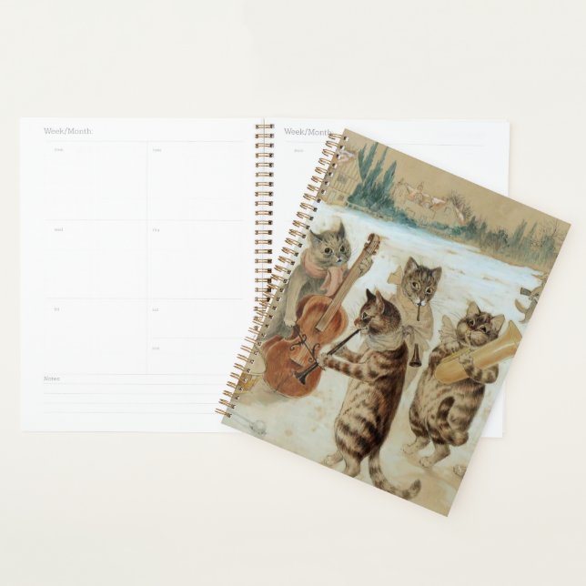 Chats Carol Chant de Louis Wain (Devant avec enveloppe)