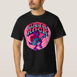 CHATS CHAT ROCK AVEC T-SHIRTS GUITARE