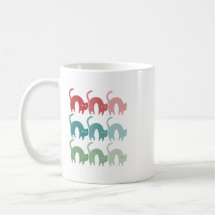 Chats colorés Café Mug Fixe Conception
