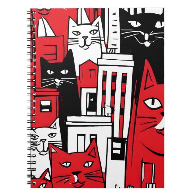 Chats dans le cahier d'art de New York - Chat fant (Devant)