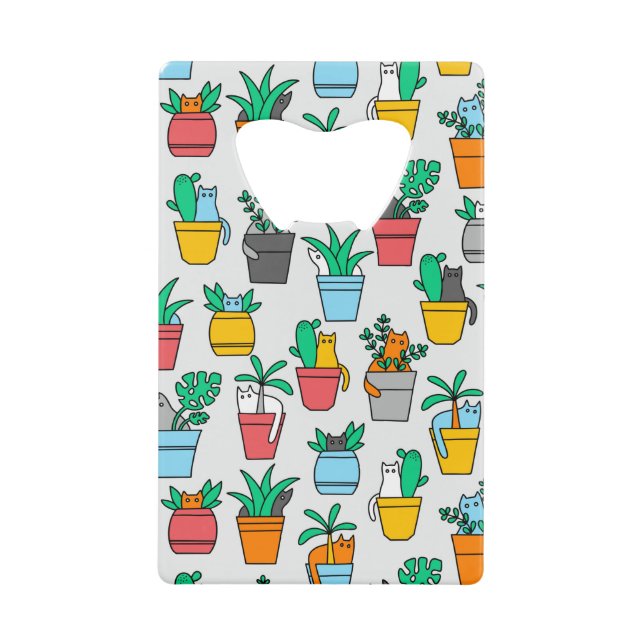 Chats dans les pots à fleurs (Devant)