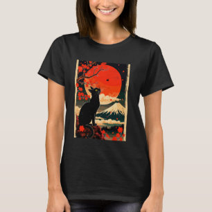 Chats d'art japonais T-shirt chat Kawaii style Jap