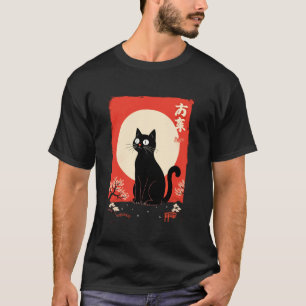 Chats d'art japonais T-shirt chat Kawaii style Jap