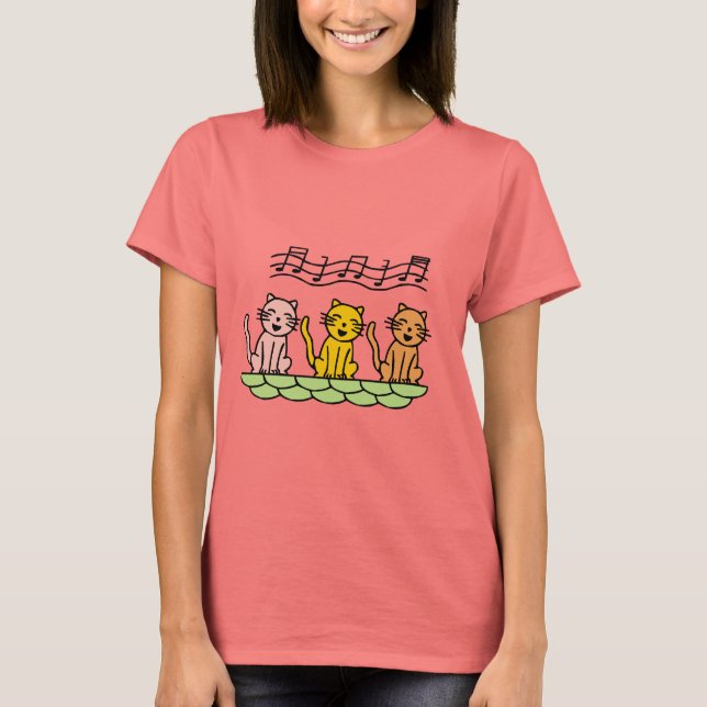 Chats de chant T-shirts et cadeaux (Devant)