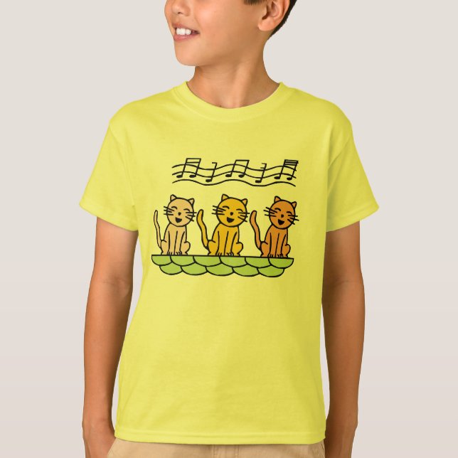 Chats de chant T-shirts et cadeaux (Devant)