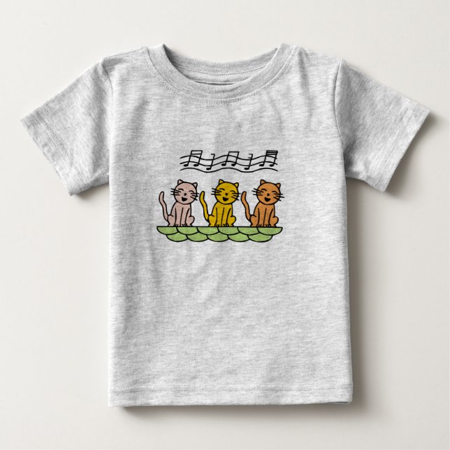 Chats de chant T-shirts et cadeaux (Devant)