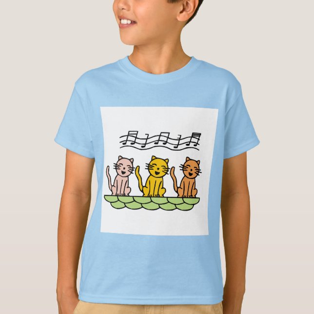 Chats de chant T-shirts et cadeaux (Devant)