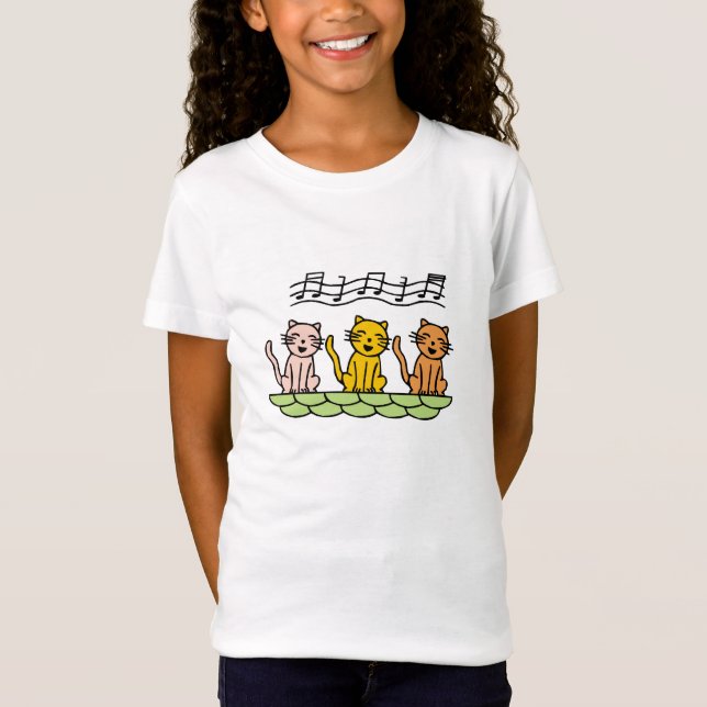 Chats de chant T-shirts et cadeaux (Devant)