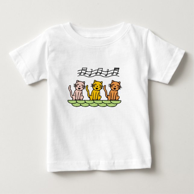 Chats de chant T-shirts et cadeaux (Devant)