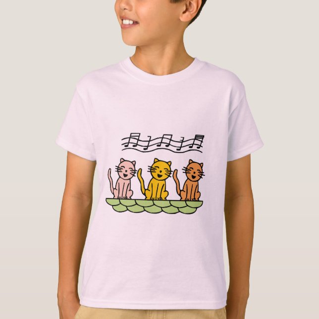 Chats de chant T-shirts et cadeaux (Devant)