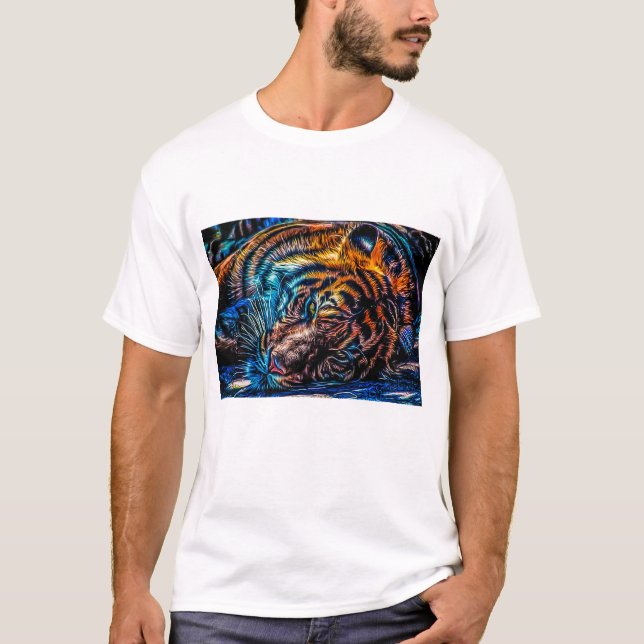 chats de couleurs de haute qualité de T-shirt (Devant)