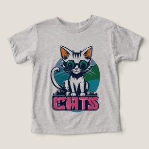 Chats de dessin animé drôles Logo Vecteur Manga
