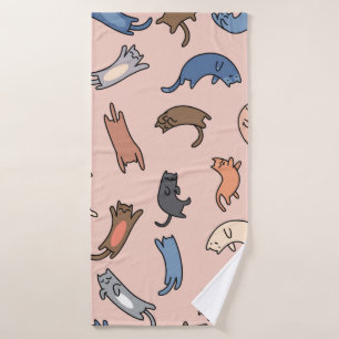 Chats de gribouillis motifs sans couture, illustra
