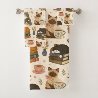 Chats de lecture confortables et café bibliophile