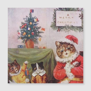 Chats de Noël de Louis Wain Famille victorienne vi