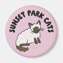 Chats de Sunset Park | Aimant | Chat Almond Rescue