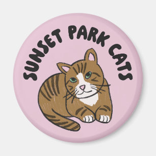 Chats de Sunset Park Aimant Lenny Chat de sauv