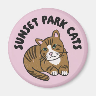 Chats de Sunset Park | Aimant | Lenny Chat de sauv