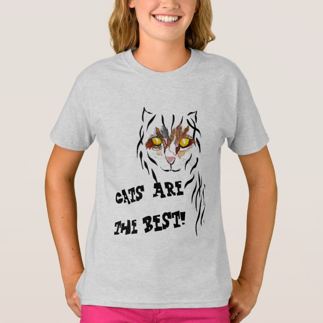 Chats de T-shirt de chat de Kitty aimant des (Devant)