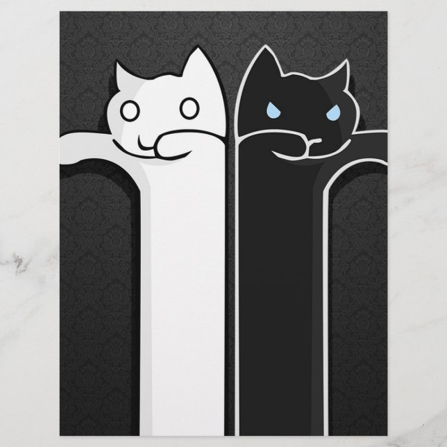 Chats de texture noir blanc (Devant)