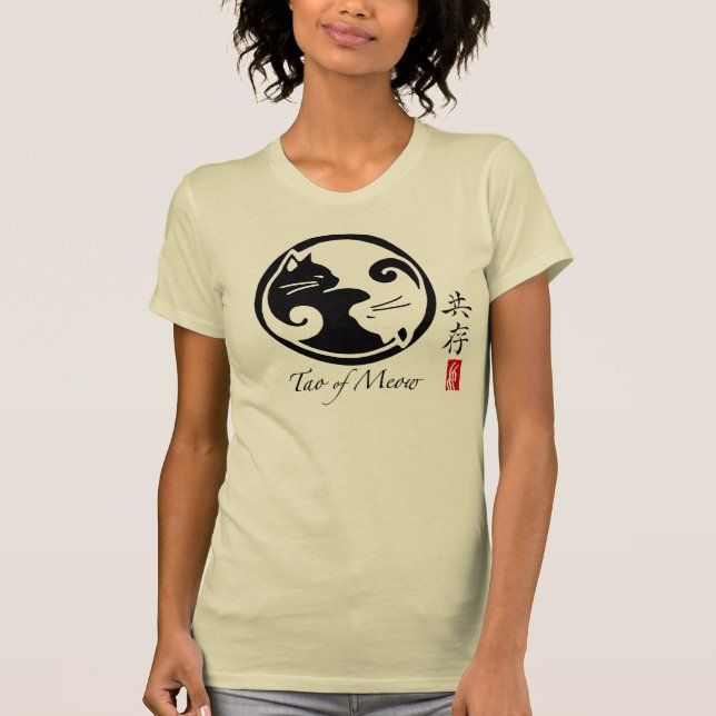 Chats de Yin Yang | Tao du T-shirt organique de (Devant)