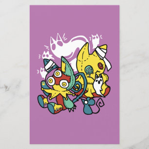 Chats déplaisants Halloween Art : Paw-sitly Fright