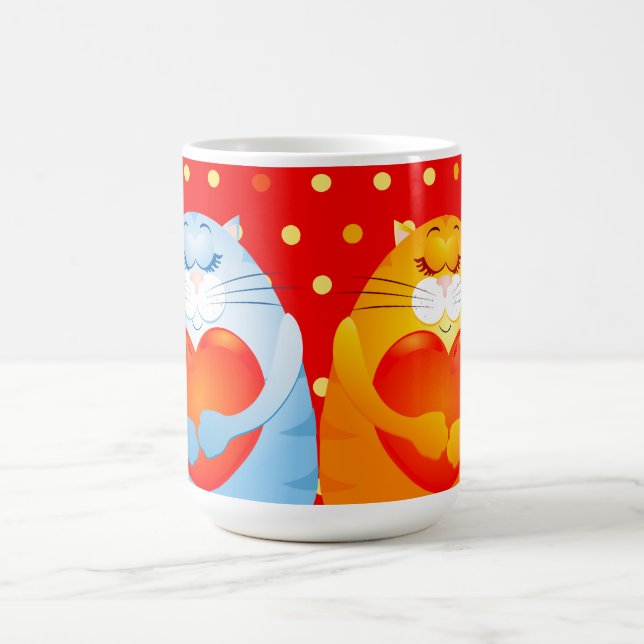 Chats doux en amour, tasse (Centre)