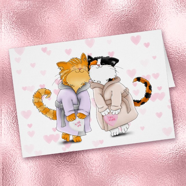 Chats doux en Robes Valentine Card (Créateur téléchargé)