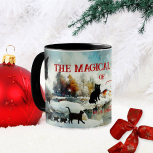 Chats en hiver Wonderland Mug magique