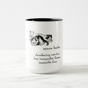 Chats en lambeaux : Haiku - Mug de boisson