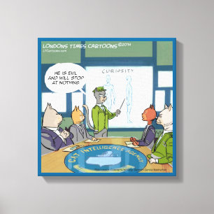 Chats Ennemi naturel Drôle toile Imprimer