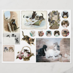 Chats et chatons vintage Helena Maguire Fussy Cuts
