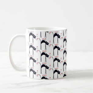 Chats et coeurs Café Mug