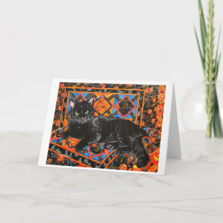 Chats et courtepointes-Kiki Carte de remerciements