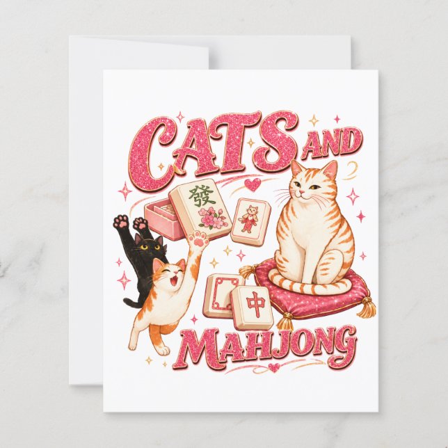 Chats et Mahjong (Devant)