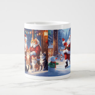 Chats et Santa Clause Mug Modèle