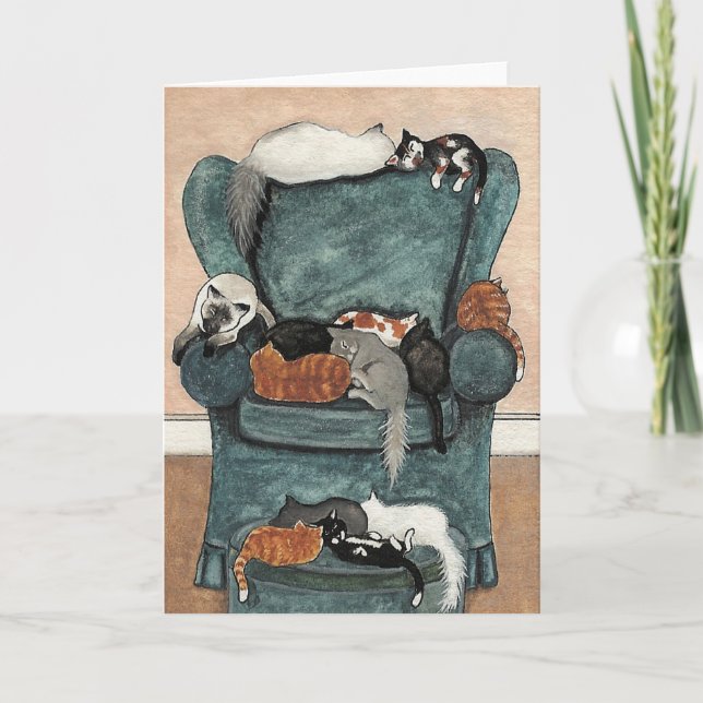 Chats Favorite chaise carte par BiHrle (Devant)